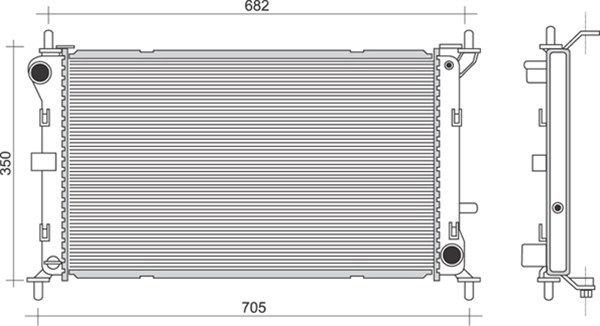 MAGNETI MARELLI Radiaator,mootorijahutus 350213910000